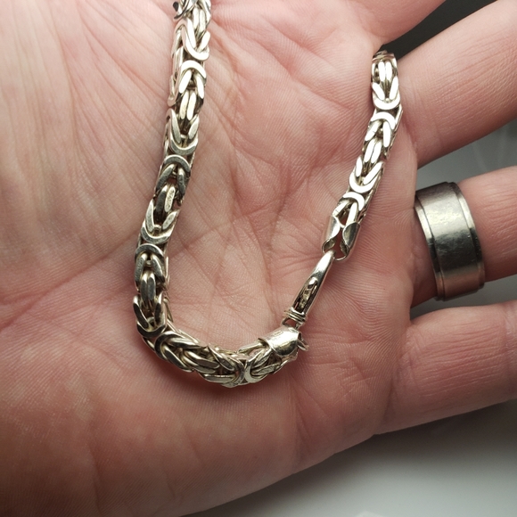 925 Sterling silver double rope bracelet - Picture 4 of 5